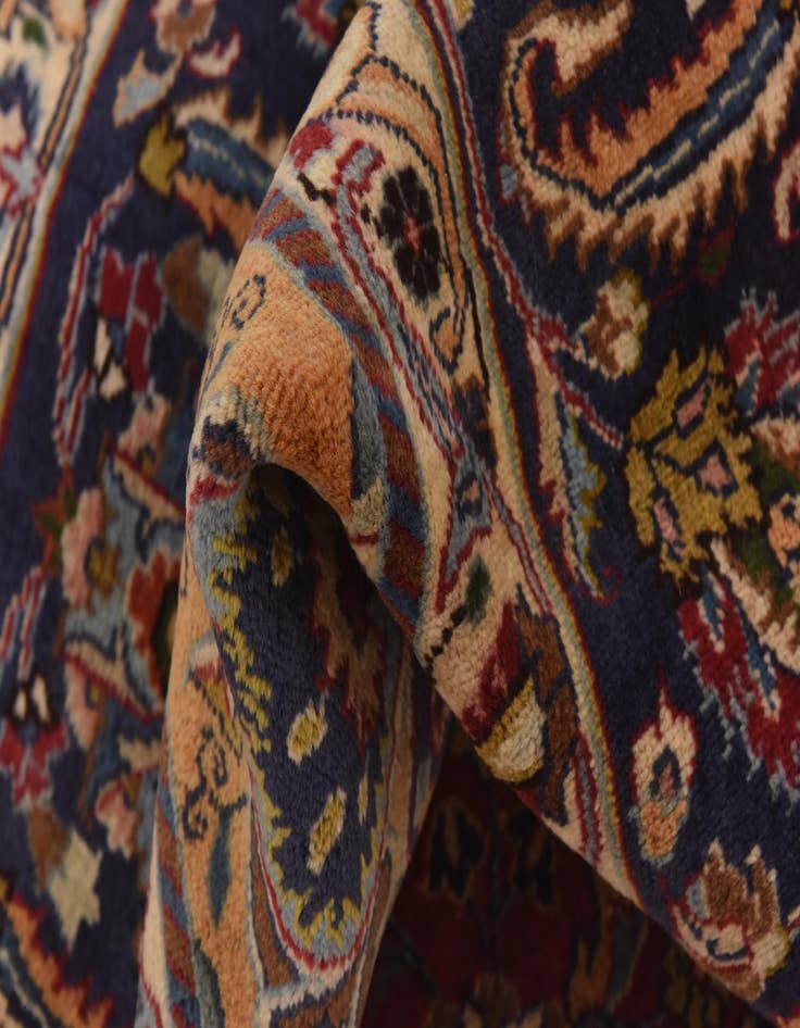 Detail image of  9' 6 x 12' 6  Hand Knotted Mashad Persian Wool Rug