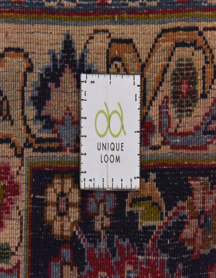 Detail image of  9' 6 x 12' 6  Hand Knotted Mashad Persian Wool Rug