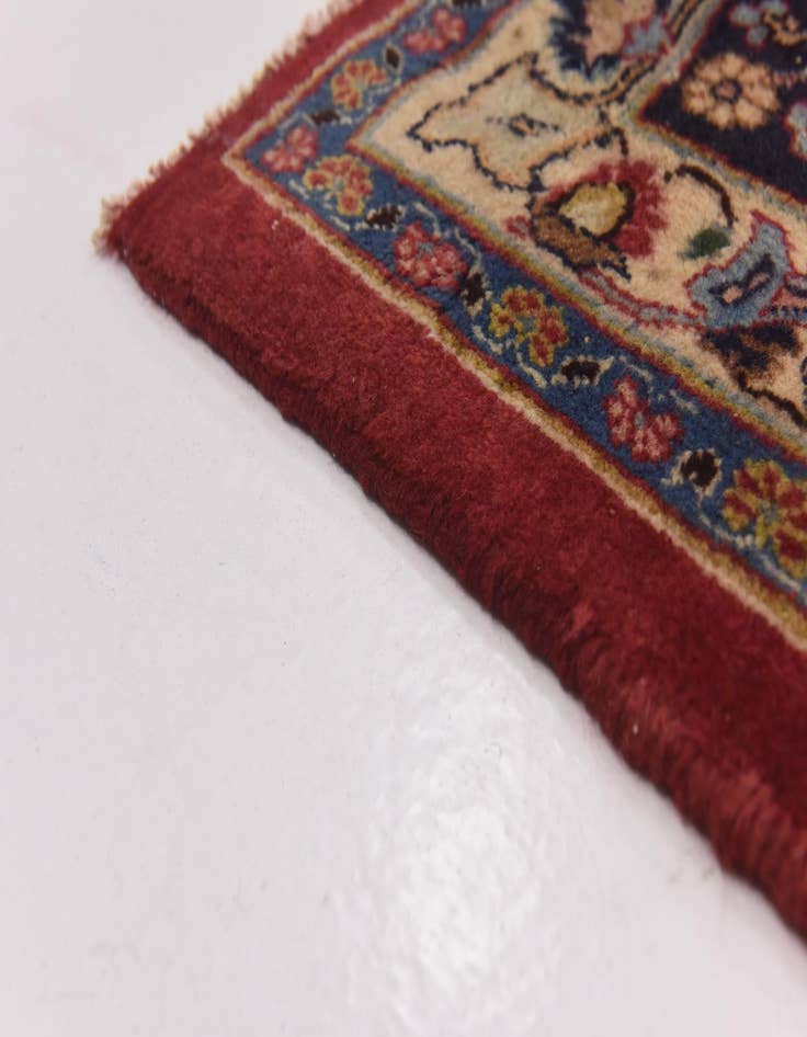 Detail image of  9' 6 x 12' 6  Hand Knotted Mashad Persian Wool Rug