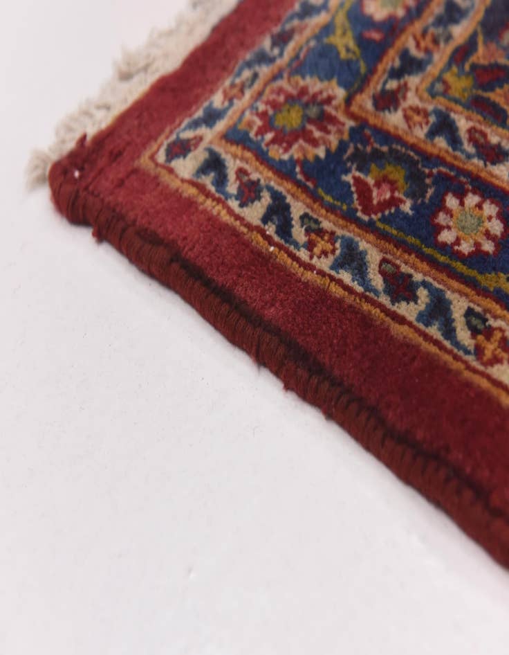 Detail image of  9' 8 x 13'  Hand Knotted Mashad Persian Wool Rug