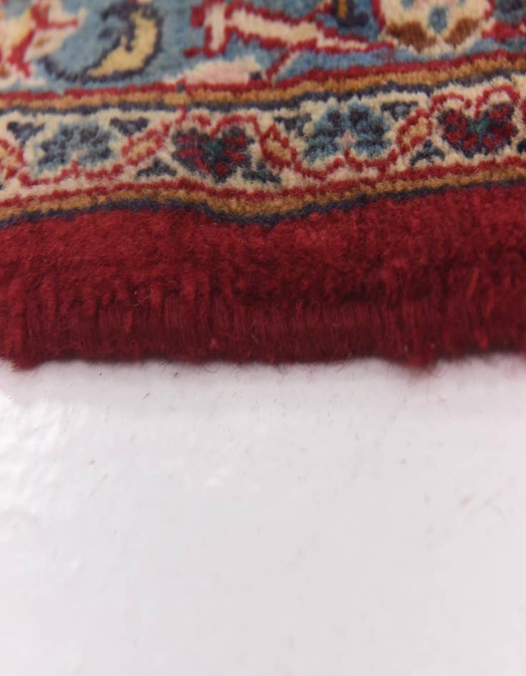 Detail image of  9' 6 x 12' 6  Hand Knotted Mashad Persian Wool Rug