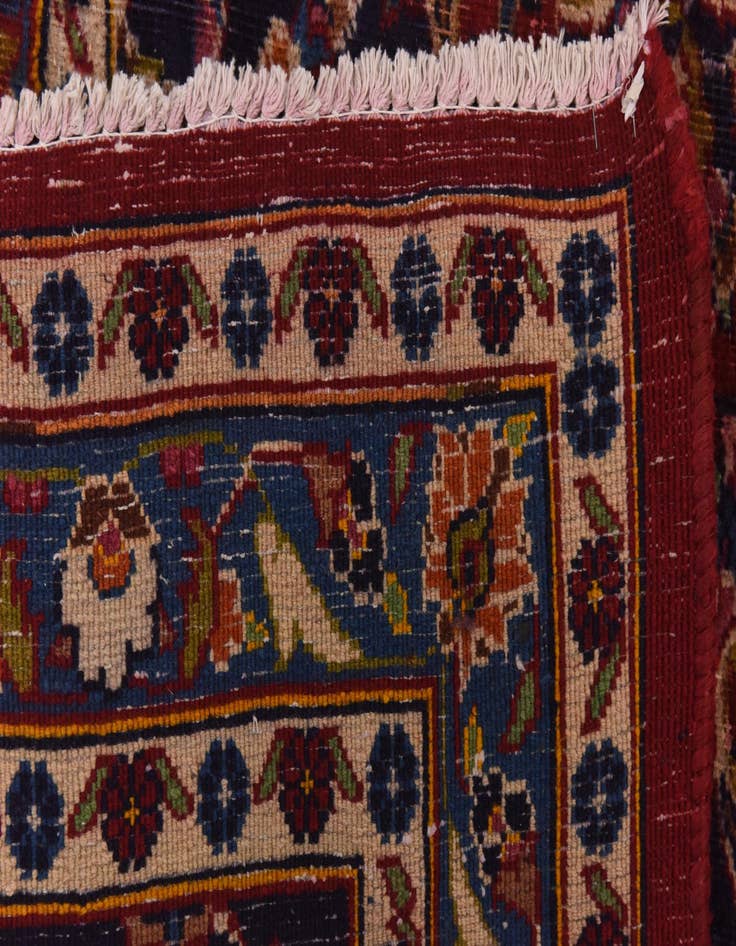 Detail image of  9' 10 x 12' 10  Hand Knotted Mashad Persian Wool Rug