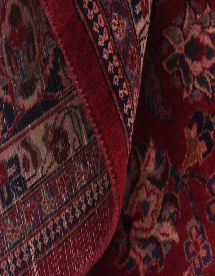 Detail image of  9' 9 x 12' 10  Hand Knotted Mashad Persian Wool Rug