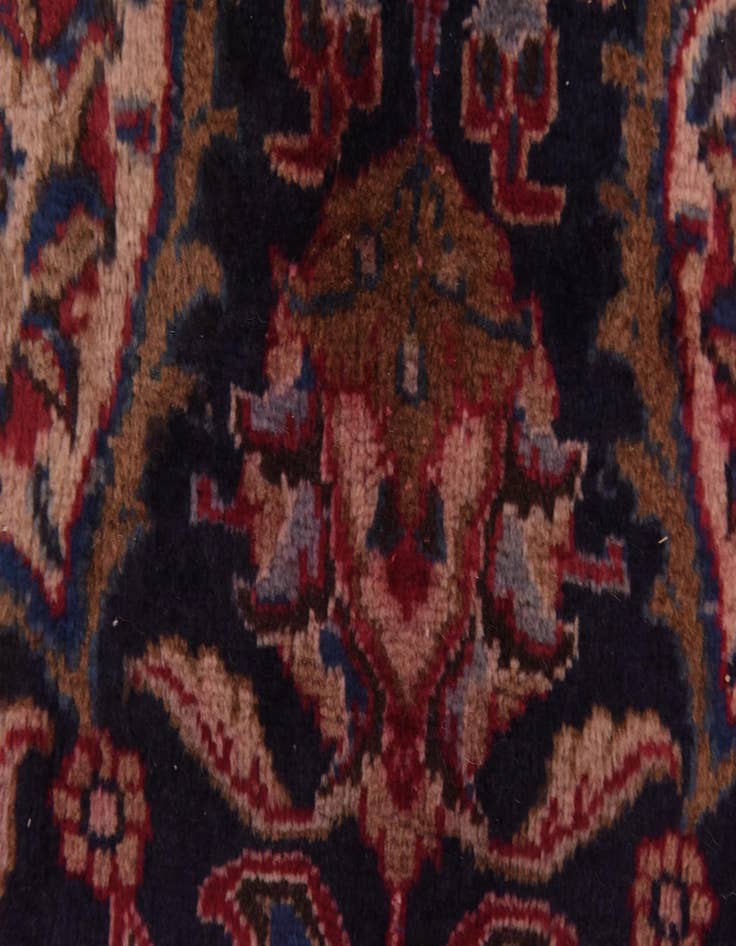 Detail image of  9' 9 x 12' 10  Hand Knotted Mashad Persian Wool Rug