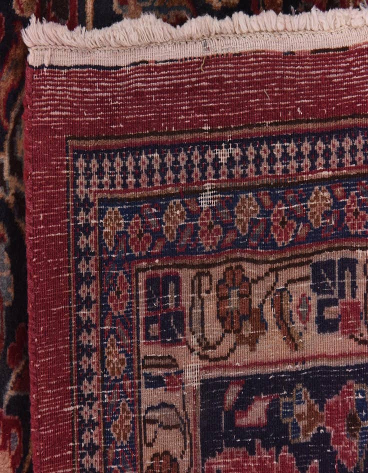 Detail image of  9' 9 x 12' 10  Hand Knotted Mashad Persian Wool Rug