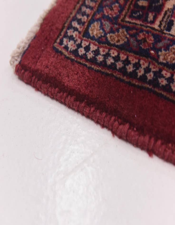 Detail image of  9' 9 x 12' 10  Hand Knotted Mashad Persian Wool Rug