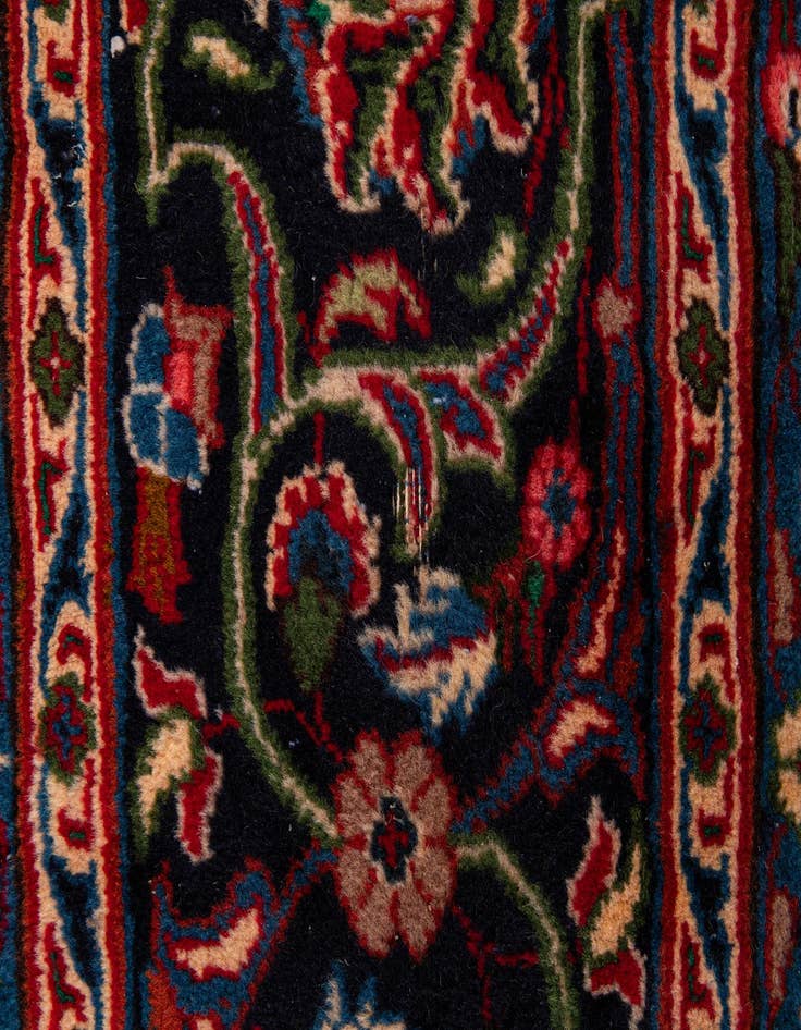 Detail image of  9' 10 x 12' 8  Hand Knotted Mashad Persian Wool Rug