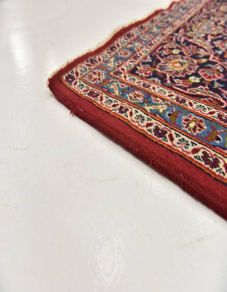 Detail image of  9' 9 x 12' 6  Hand Knotted Mashad Persian Wool Rug