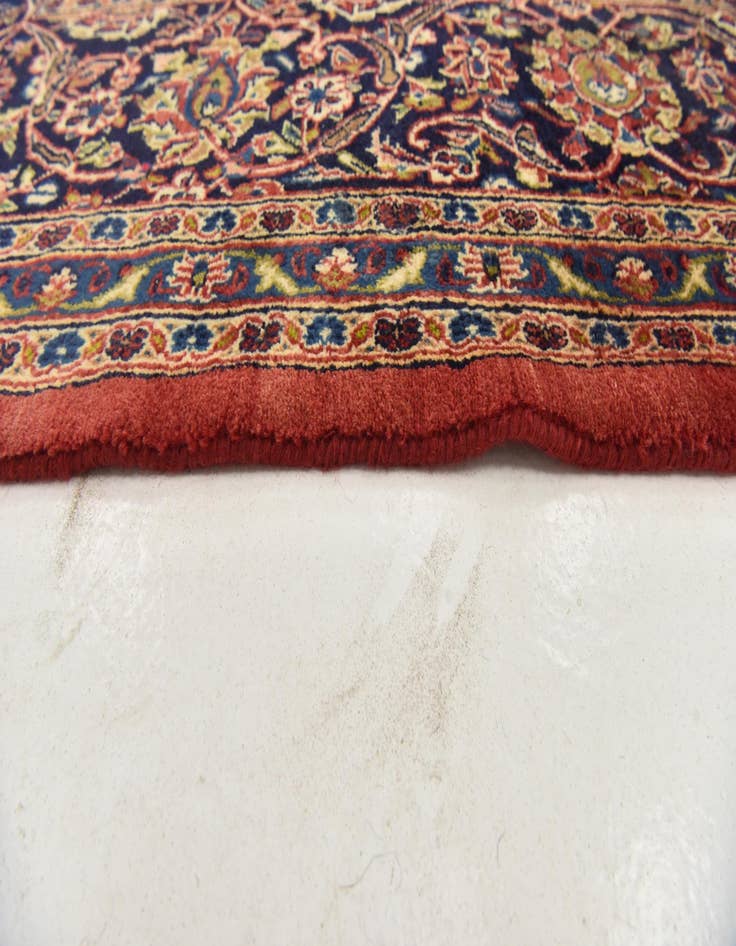 Detail image of  9' 8 x 13' 5  Hand Knotted Mashad Persian Wool Rug