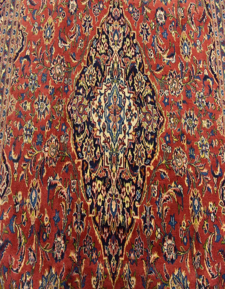 Detail image of  9' 8 x 13' 5  Hand Knotted Mashad Persian Wool Rug