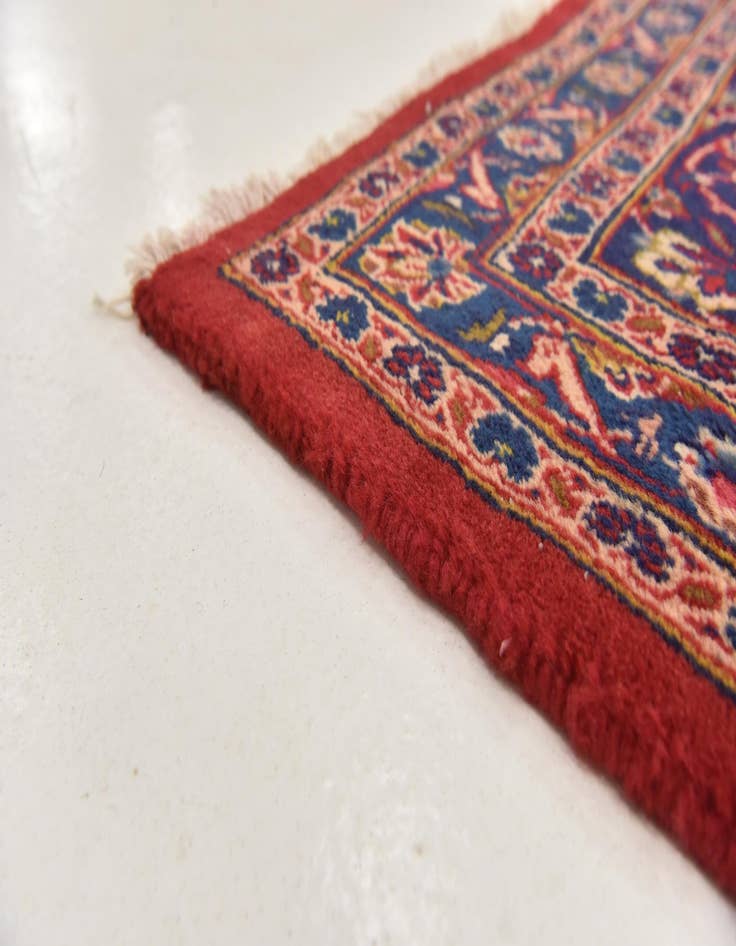 Detail image of  9' 9 x 12' 10  Hand Knotted Mashad Persian Wool Rug