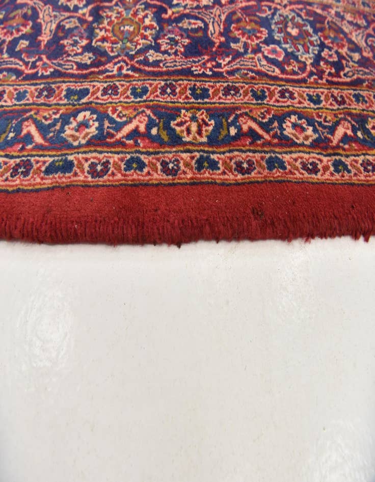 Detail image of  9' 9 x 12' 10  Hand Knotted Mashad Persian Wool Rug