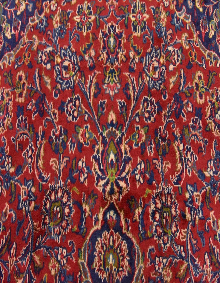 Detail image of  9' 9 x 12' 10  Hand Knotted Mashad Persian Wool Rug