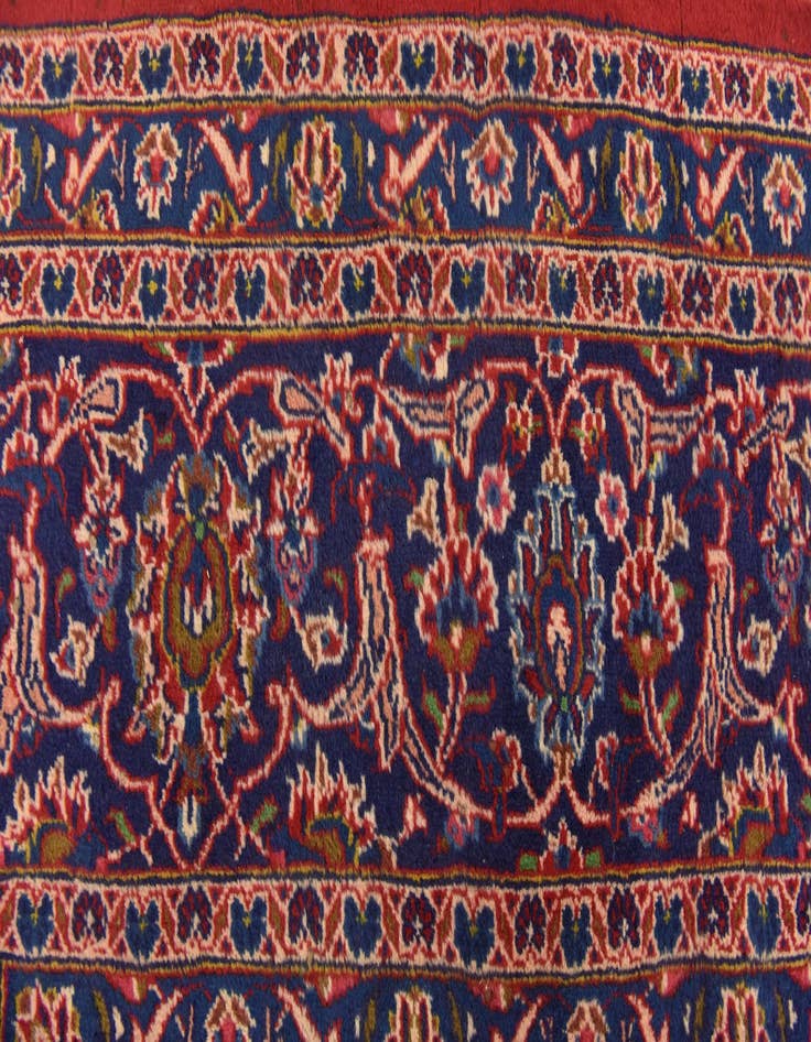 Detail image of  9' 9 x 12' 10  Hand Knotted Mashad Persian Wool Rug