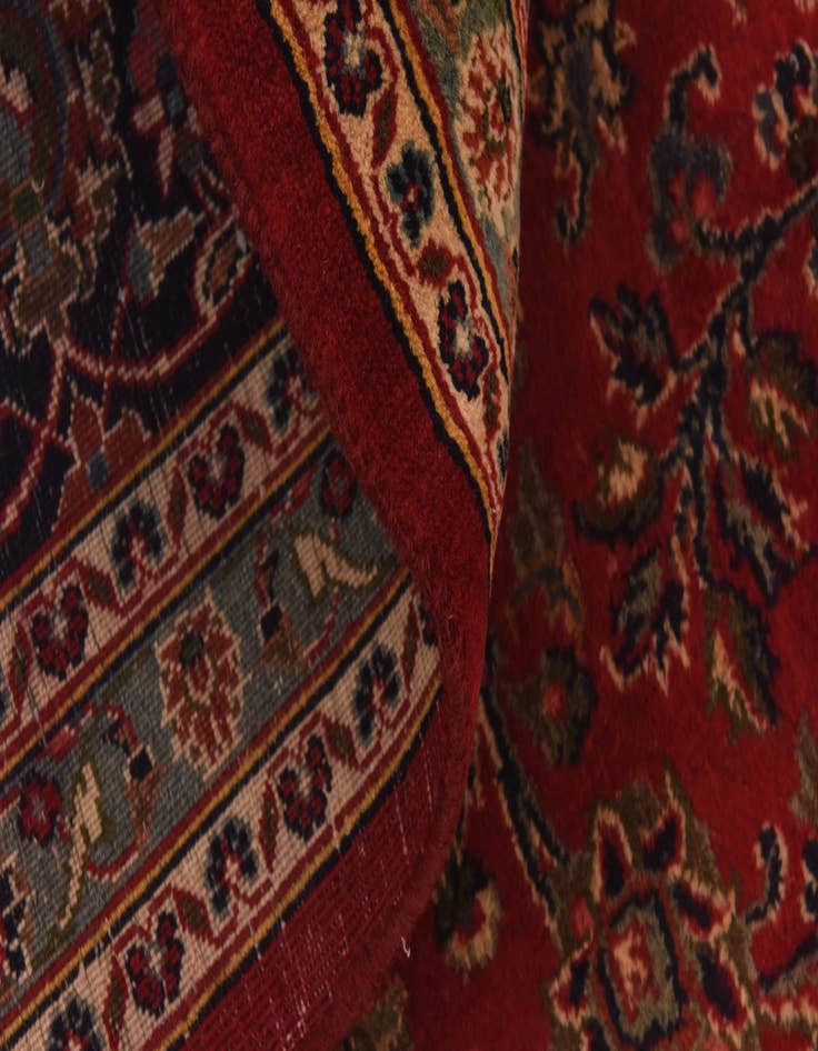 Detail image of  9' 8 x 12' 9  Hand Knotted Mashad Persian Wool Rug