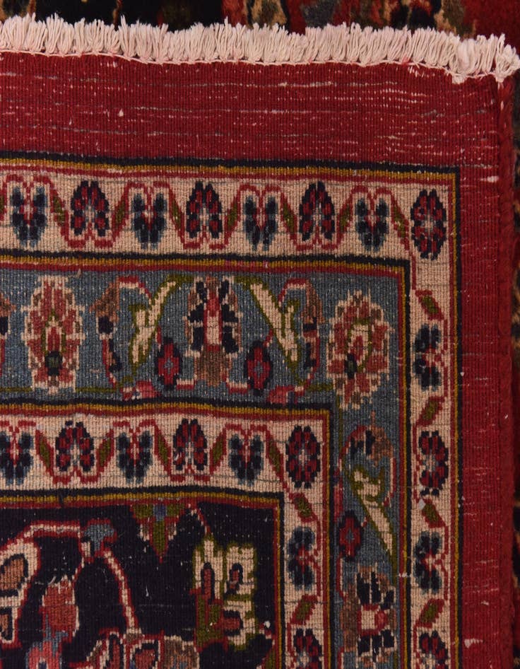 Detail image of  9' 8 x 12' 9  Hand Knotted Mashad Persian Wool Rug