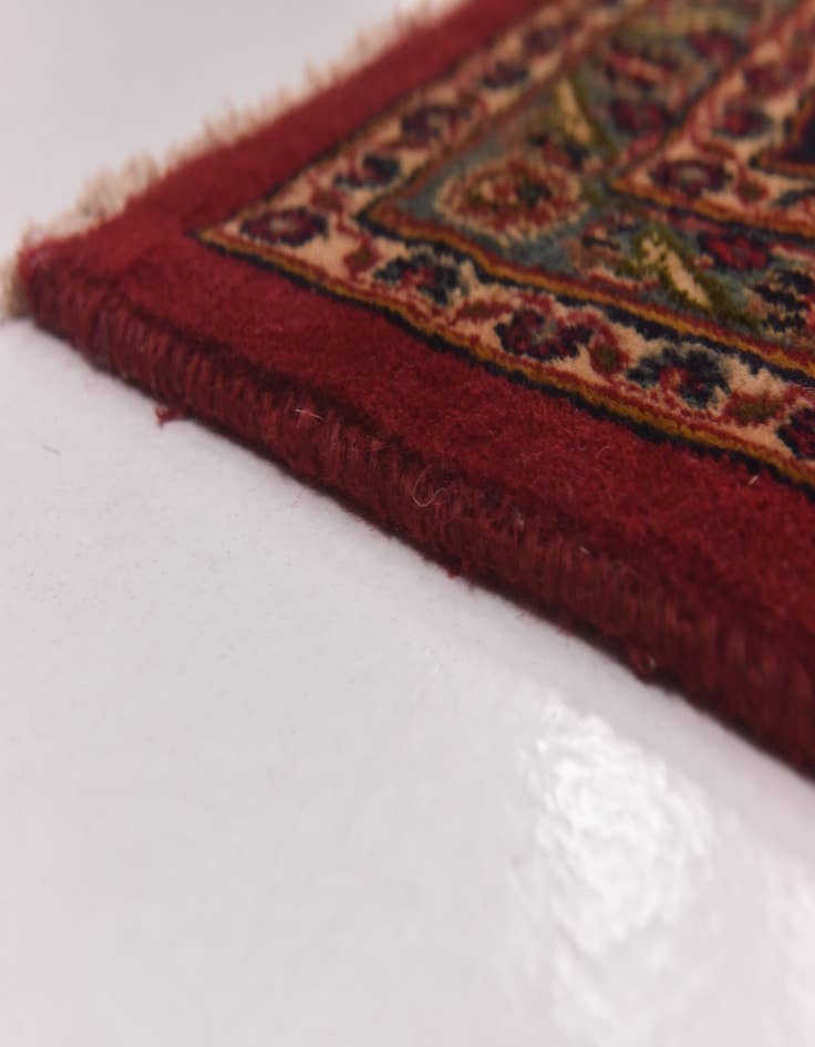 Detail image of  9' 8 x 12' 9  Hand Knotted Mashad Persian Wool Rug