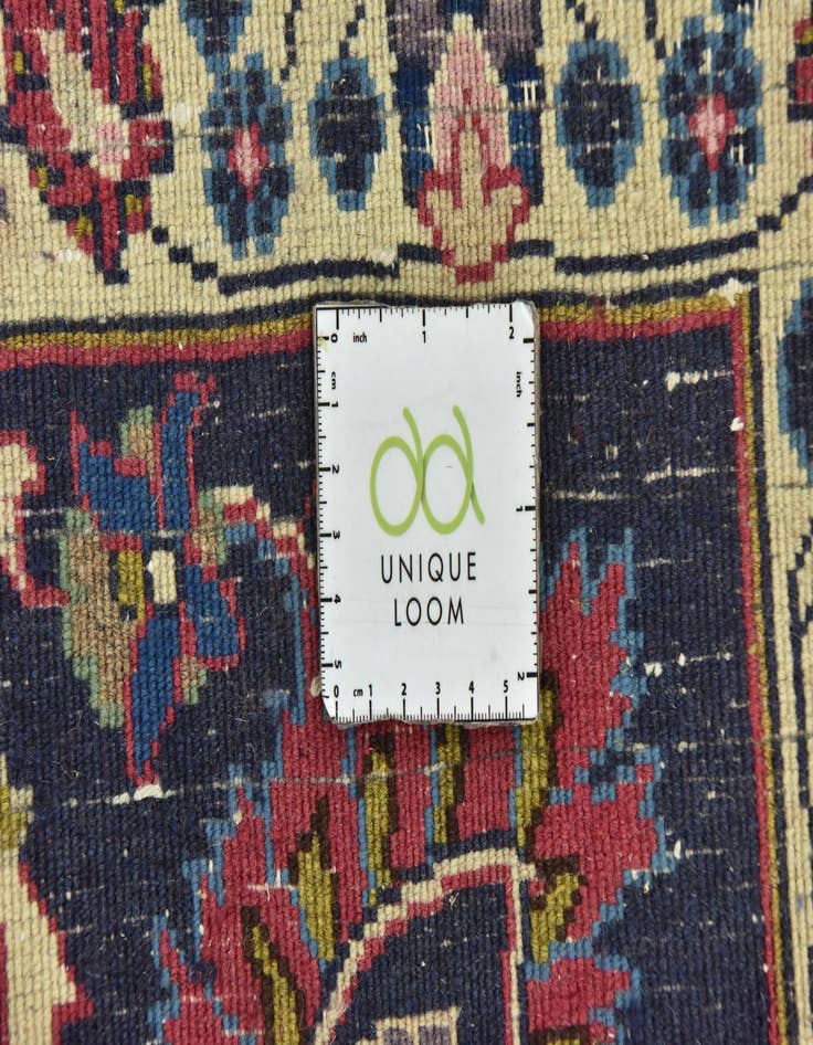 Detail image of  9' 6 x 12' 6  Hand Knotted Mashad Persian Wool Rug