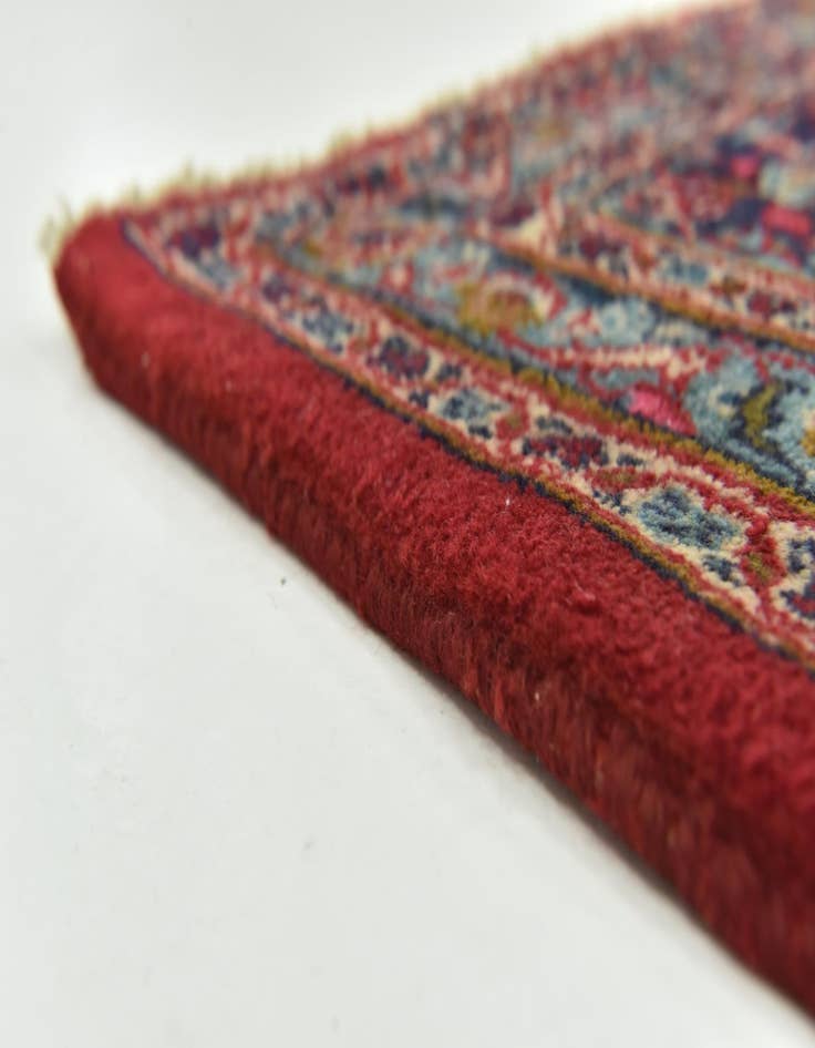 Detail image of  9' 6 x 12' 8  Hand Knotted Mashad Persian Wool Rug