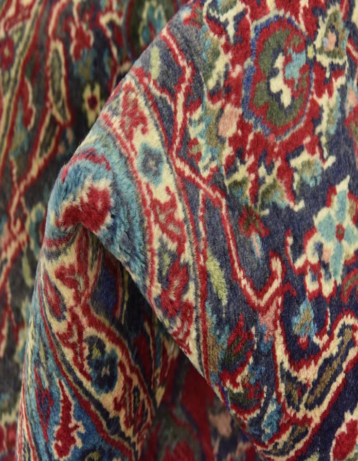 Detail image of  9' 7 x 12' 9  Hand Knotted Mashad Persian Wool Rug