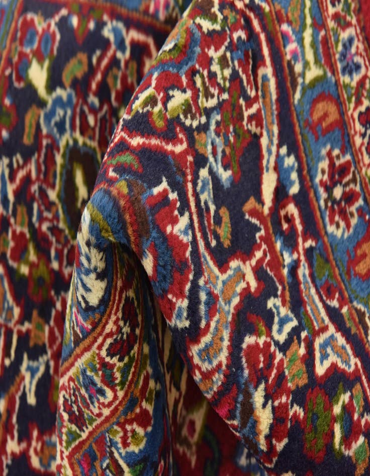 Detail image of  9' 10 x 12' 4  Hand Knotted Mashad Persian Wool Rug