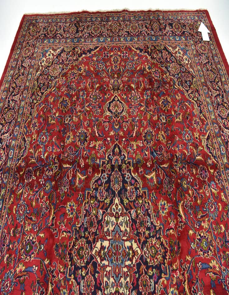 Detail image of  9' 10 x 12' 4  Hand Knotted Mashad Persian Wool Rug