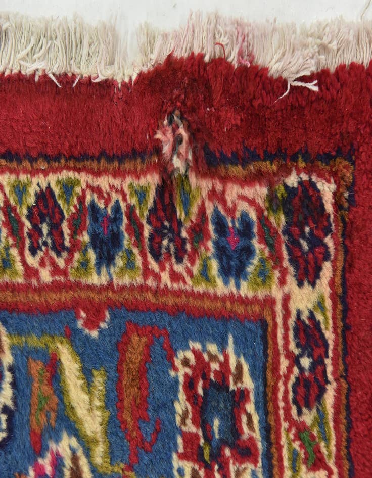 Detail image of  9' 10 x 12' 4  Hand Knotted Mashad Persian Wool Rug