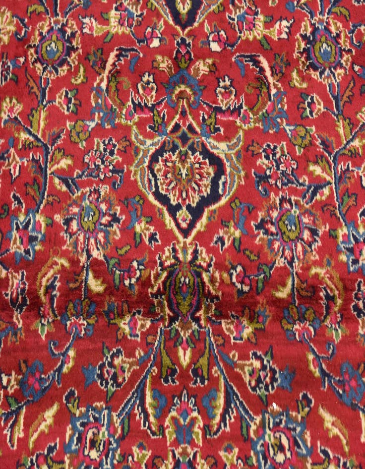 Detail image of  9' 10 x 12' 4  Hand Knotted Mashad Persian Wool Rug