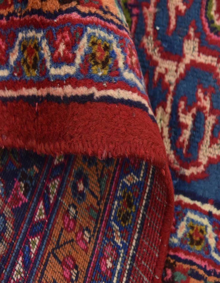 Detail image of  9' 6 x 12' 8  Hand Knotted Mashad Persian Wool Rug