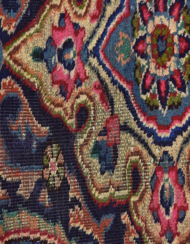 Detail image of  9' 6 x 12' 8  Hand Knotted Mashad Persian Wool Rug