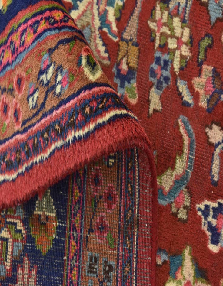 Detail image of  9' 7 x 12' 8  Hand Knotted Mashad Persian Wool Rug