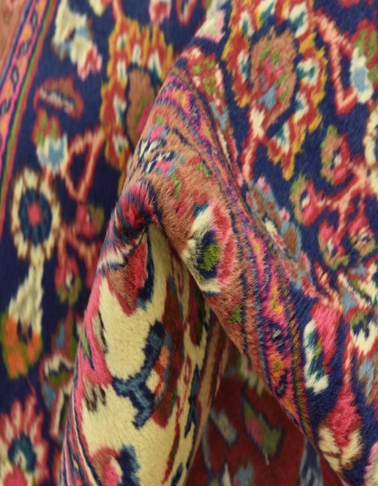 Detail image of  9' 7 x 12' 8  Hand Knotted Mashad Persian Wool Rug