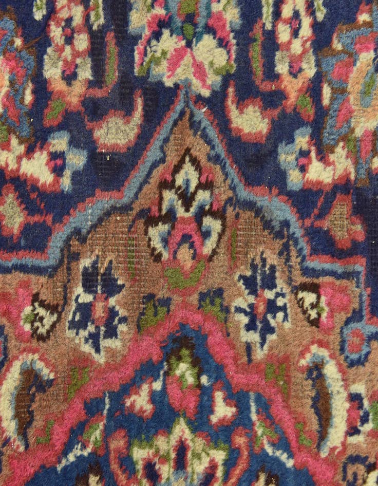 Detail image of  9' 7 x 12' 8  Hand Knotted Mashad Persian Wool Rug