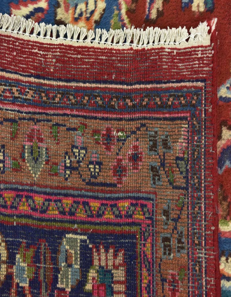 Detail image of  9' 7 x 12' 8  Hand Knotted Mashad Persian Wool Rug