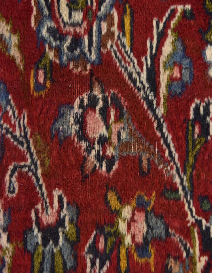 Detail image of  9' 8 x 12' 5  Hand Knotted Mashad Persian Wool Rug