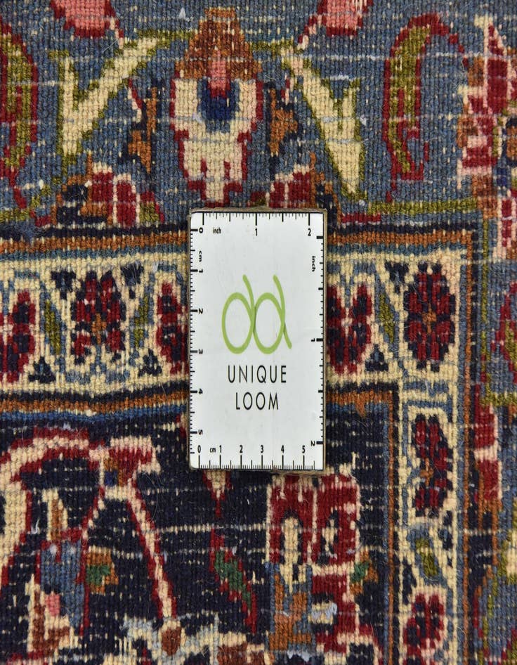 Detail image of  9' 8 x 12' 5  Hand Knotted Mashad Persian Wool Rug