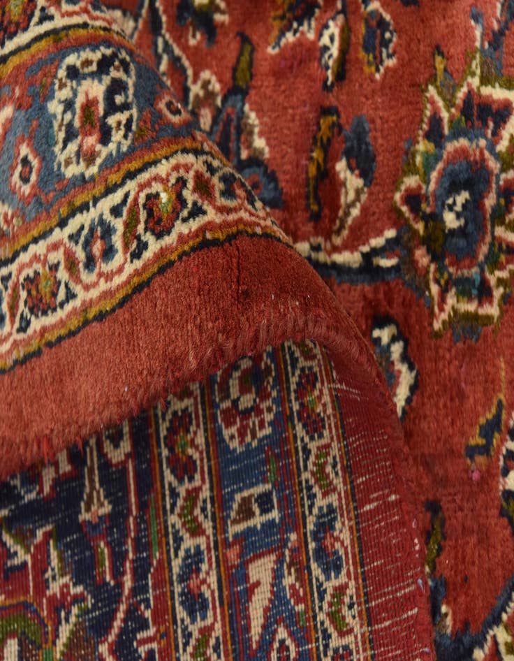 Detail image of  9' 9 x 12' 7  Hand Knotted Mashad Persian Wool Rug