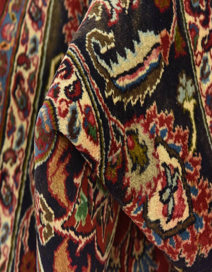 Detail image of  9' 9 x 12' 10  Hand Knotted Mashad Persian Wool Rug