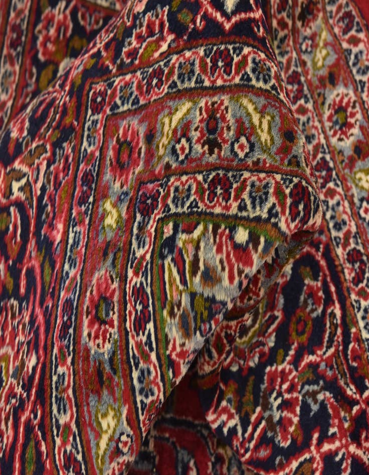 Detail image of  9' 8 x 12' 9  Hand Knotted Mashad Persian Wool Rug