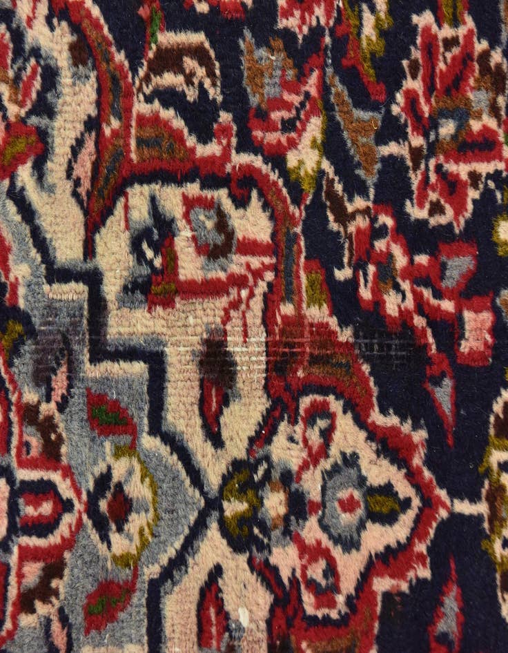 Detail image of  9' 8 x 12' 9  Hand Knotted Mashad Persian Wool Rug