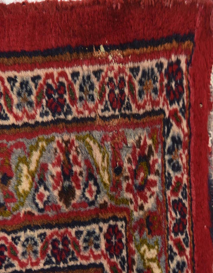 Detail image of  9' 8 x 12' 9  Hand Knotted Mashad Persian Wool Rug