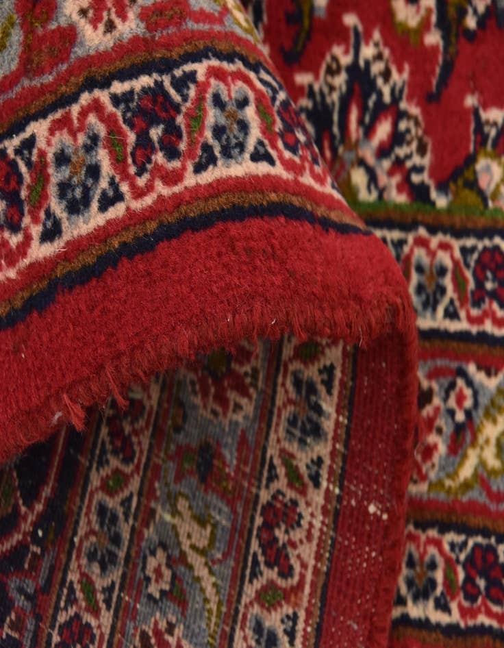 Detail image of  9' 8 x 12' 9  Hand Knotted Mashad Persian Wool Rug