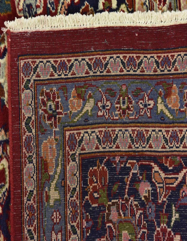 Detail image of  9' 8 x 12' 8  Hand Knotted Mashad Persian Wool Rug