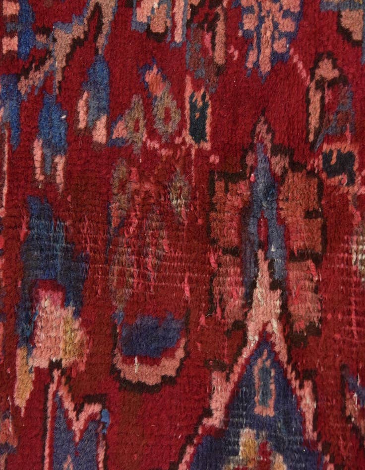 Detail image of  9' 6 x 12' 11  Hand Knotted Mashad Persian Wool Rug
