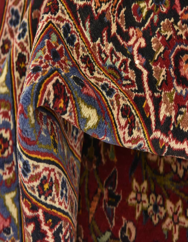 Detail image of 9' 6 x 13' 4 Hand Knotted Mashad Persian Wool Rug