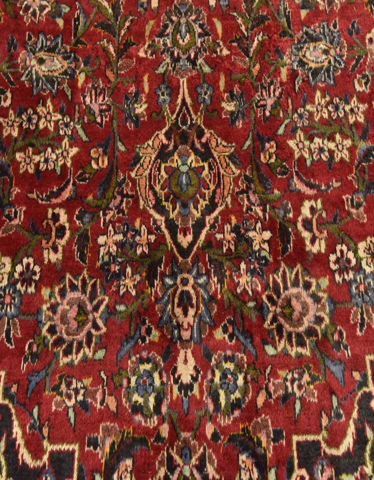 Detail image of 9' 6 x 13' 4 Hand Knotted Mashad Persian Wool Rug