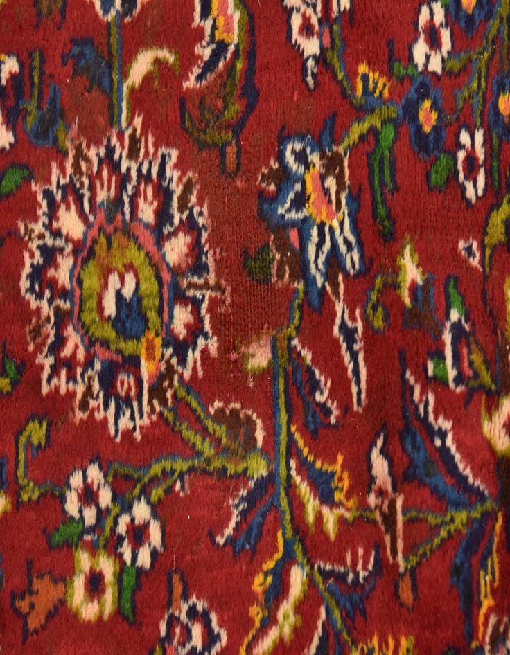 Detail image of  9' 7 x 13' 5  Hand Knotted Mashad Persian Wool Rug