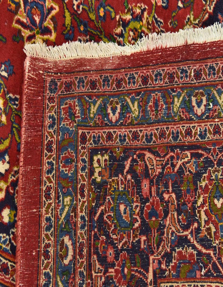 Detail image of  9' 7 x 13' 5  Hand Knotted Mashad Persian Wool Rug