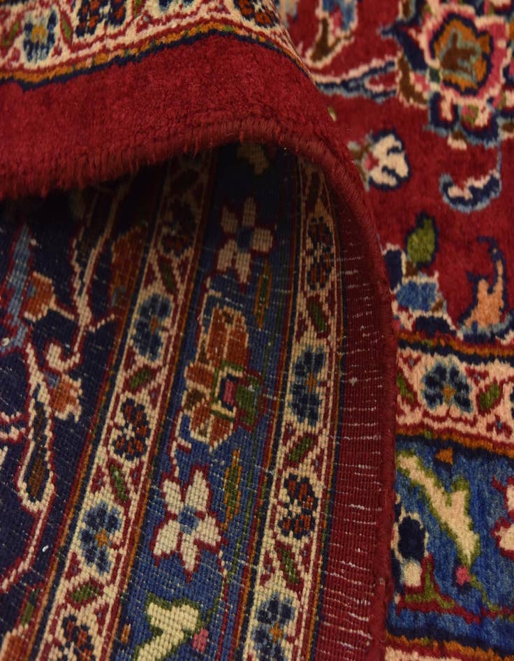 Detail image of  10' x 13'  Hand Knotted Mashad Persian Wool Rug