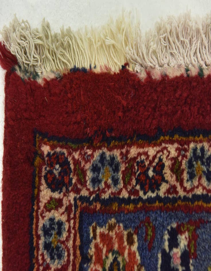 Detail image of  10' x 13'  Hand Knotted Mashad Persian Wool Rug